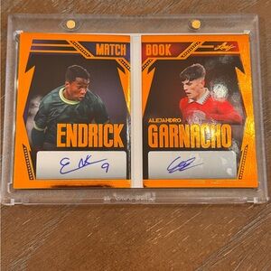 2023 Leaf History Book Endrick Alejandro Garnacho 
Match Book Auto /25